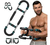 Entrenador de Brazos Twister, Equipo para Ejercitar el Pecho, Fortalecedor de Antebrazo Ajustable, Ejercitador de Fitness Portátil, Regalo para Hombres, Mujeres, Papás, Hermanos y Esposos
