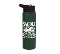 Entrenador de caballos Saddle Up For Success Stainless Steel Insulated Water Bottle