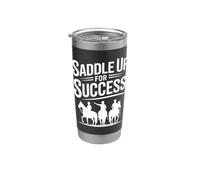 Entrenador de caballos Saddle Up For Success Vaso térmico de acero inoxidable de doble pared