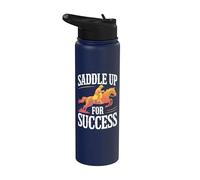 Entrenador de caballos se monta para la motivación del éxito Stainless Steel Insulated Water Bottle