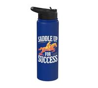 Entrenador de caballos se monta para la motivación del éxito Stainless Steel Insulated Water Bottle