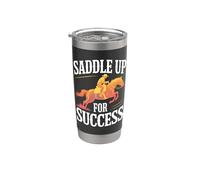 Entrenador de caballos se monta para la motivación del éxito Vaso térmico de acero inoxidable de doble pared