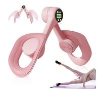 Entrenador de Cadera, Entrenador de Músculos del Piso Pélvico, Ejercitador Interno del Muslo con Chip de Conteo Inteligente para Entrenamiento de Piernas, Suelo Pélvico, Recuperación Posparto (Rosa)
