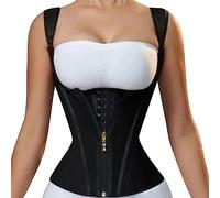 Entrenador de cintura para mujer, control de abdomen, faja deportiva, moldeadora de cuerpo, faja de cintura con correa de hombro ajustable