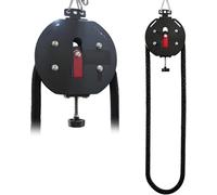 Entrenador De Cuerda Infinita Portátil, Sistema De Poleas De Cable De Resistencia Ajustable, Equipo De Gimnasio En Casa For Entrenamiento De Agarre, Espalda Y Parte Superior Del Cuerpo(Red)