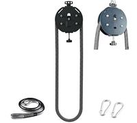 Entrenador de cuerda sin fin con poleas silenciosas y resistencia ajustable para gimnasio en casa y entrenamientos al aire libre