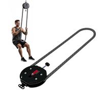 Entrenador De Cuerda Sin Fin, Entrenamiento Con Cuerda, Equipo De Gimnasio Colgante Capacidad 150 Kg, Para Agarre, Brazos, Espalda, Coordinación, Resistencia Ajustable 0-30 Kg(Red)