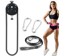 Entrenador de Cuerda sin Fin, Entrenamiento con Sistema de poleas de Cuerda, Equipo de Gimnasio doméstico para Ejercicios de Agarre y coordinación Corporal.,Negro