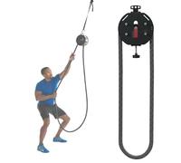 Entrenador de Cuerda sin Fin for Gimnasio en casa, Sistema de poleas de Cable portátil, Herramienta de Entrenamiento de Cuerpo Completo, Entrenamiento de Fitness con Cuerda de tracción for entrenam