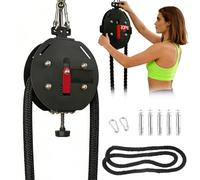 Entrenador de cuerda sin fin, máquina de poleas y cable, equipo de entrenamiento en suspensión para agarre, brazos, espalda y acondicionamiento físico