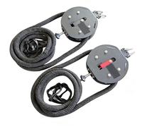 Entrenador De Cuerda Sin Fin Para Gimnasio En Casa, Sis-tema De Polea De Cable Con Resistencia Ajustable (0-30kg) Y Cuerda De Nylón Premium, Capacidad De Carga De 330 Lb Para Fuerza(Black)