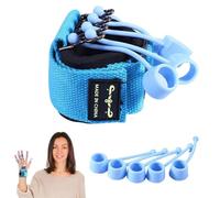 Entrenador de dedos de silicona, ajustable para guitarra, bandas de entrenamiento para dedos, dispositivo de entrenamiento de mano reutilizable para la rehabilitación física de los dedos