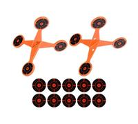 Entrenador de dianas rotativas: Spinner de acero aleado de 9,5 cm, dianas de metal, herramienta de precisión de recuperación rápida | Kit de juegos p