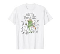 Entrenador de Educación Física de Scooter Frog Scooter Educación Física Camiseta gráfica económica, Hombre, Blanco, XL