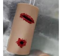 Entrenador de embalaje de heridas, modelo de trauma para control de hemorragias, módulo de piel de herida simulada para entrenamiento de primeros auxilios y simulación quirúrgica