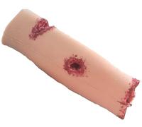 Entrenador de empaquetamiento de heridas, modelo de hemostasia de heridas simuladas, modelo de empaquetamiento de heridas de pantorrilla, 4 simulados, reutilizables, for entrenamiento médico