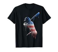 Entrenador de Equipo de Jugador de sóftbol Gerente de Bandera Americana USA Drip Camiseta