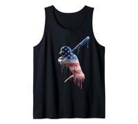 Entrenador de Equipo de Jugador de sóftbol Gerente de Bandera Americana USA Drip Camiseta sin Mangas