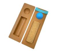 Entrenador De Estabilidad Del Tobillo Con Tabla De Equilibrio De Corcho, Entrenador De Función Del Pie De Corcho Natural, Prevención De Caídas Adecuado For Entrenamiento(B)