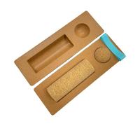 Entrenador De Estabilidad Del Tobillo Con Tabla De Equilibrio De Corcho, Entrenador De Función Del Pie De Corcho Natural, Prevención De Caídas Adecuado For Entrenamiento(A)