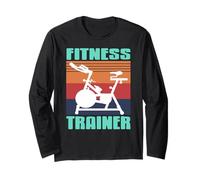 Entrenador de Fitness Bicicleta Interior Frase Manga Larga