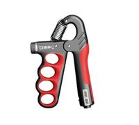 Entrenador de fuerza de agarre con construcción de acero inoxidable y contador electrónico para seguimiento de ejercicios (B)