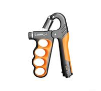 Entrenador de fuerza de agarre con construcción de acero inoxidable y contador electrónico para seguimiento de ejercicios (A)