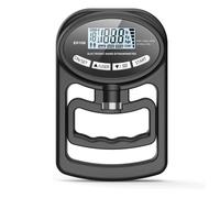 Entrenador de fuerza de agarre con dinamómetro con una sola mano, probador electrónico de fuerza de agarre, potenciador de fuerza de agarre negro