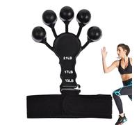Entrenador de fuerza para dedos | Entrenador de fuerza, fortalecedor de dedos ajustable de 6 niveles para fuerza, entrenamiento de manos, desarrollo muscular de manos, soporte para fitness