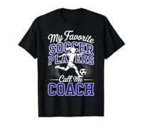 Entrenador de fútbol para niñas Mis Jugadores de fútbol Favoritos Escuela Azul Camiseta