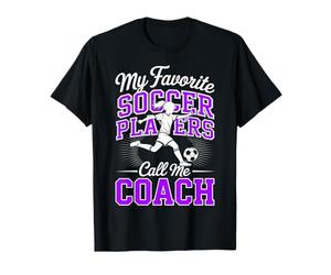 Entrenador de fútbol para niñas Mis Jugadores de fútbol Favoritos Escuela Púrpura Camiseta