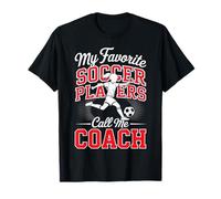 Entrenador de fútbol para niñas Mis Jugadores de fútbol Favoritos Escuela Rojo Camiseta