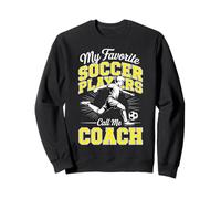 Entrenador de fútbol para niños Mis Jugadores de fútbol Favoritos Escuela Amarillo Sudadera