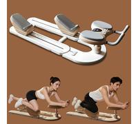 Entrenador de giro y estiramiento de columna vertebral para gimnasio en casa, dispositivo de soporte de columna vertebral con temporizador digital para entrenamiento muscular abdominal, tonificación