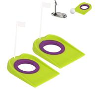 Entrenador de golf - Taza de práctica para interiores y exteriores con bandera, agujero de golf, gadgets de entrenamiento, dispositivo de hoyo de putting para hombres, mujeres, jóvenes, principiantes