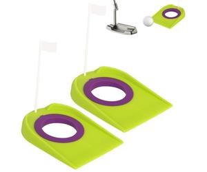 Entrenador de golf - Taza de práctica para interiores y exteriores con bandera, agujero de golf, gadgets de entrenamiento, dispositivo de hoyo de putting para hombres, mujeres, jóvenes, principiantes
