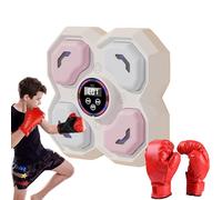 Entrenador De Golpes para Niños | Herramienta Inalámbrica De Entrenamiento En Casa | Saco de Boxeo Musical para Pared | para Adolescentes Hijos Familia Amigos Gimnasio En