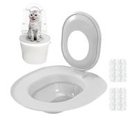 Entrenador De Inodoro Para Gatos - Kit De Entrenamiento Para Interiores Para Gato En Interior, Herramienta De Bandeja De Gato Con , Construcción De Durable Con Superficie Fácil De