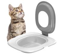 Entrenador de Inodoro para para Gatos, Kit de Entrenamiento para Inodoro para Gatos - Entrenador de Gatos con Alfombrilla para Caja de,Entrenador Reutilizable del Gato de la Estera de la Caja de la,