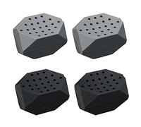Entrenador de mandíbula de 4 piezas. Ejercitador de masticación, herramienta de masticación facial para el cuello para apretar la línea de la mandíbula, cuello para hombres y mujeres (gris, negro)