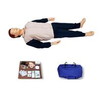 Entrenador de maniquí CPR para primeros auxilios y reanimación, simulador de trauma de función completa con accesorios médicos para entrenamiento de compresión de pecho