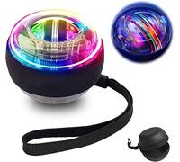 Entrenador de mano giroscópico, bola rotativa de muñeca, equipo de fitness, pelota de entrenamiento de muñeca, bola de entrenamiento de potencia, tacómetro para entrenar la mano y los músculos de los