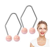 Entrenador de músculos faciales | Ejercicios de antioxidantes de acero inoxidable fáciles de limpiar - Productos de belleza facial para sonreír para estudiar, trabajar, leer, escribir, dor