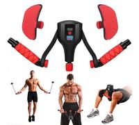 Entrenador de Muslos , Ejercitador Interno del Muslo 0-132 LB, Entrenador Muscular Pélvico con Medidor, Aparato de Culturismo Glúteo, Entrenador de Fitness para los Muslos de Glúteos