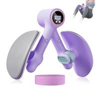 Entrenador de muslos, suelo pélvico, entrenamiento de piernas con recuento de 5 dígitos, entrenador de suelo pélvico con banda de resistencia, dispositivo de entrenamiento de piernas, entrenamiento