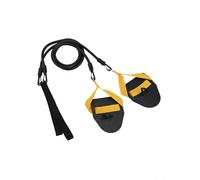 Entrenador de natación, 1 paquete de banda de resistencia con paletas desmontables para entrenamiento de fuerza superior del cuerpo, material TPE de alta elasticidad para gimnasio o entrenamientos de