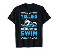 Entrenador de natación Voz Divertido Equipo de natación Gritando Cita Camiseta