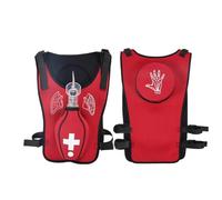 Entrenador de oclusión antiasfixia, correa hombro ajustable, modelo enseñanza for estudiantes, for demostración, rojo(Red)