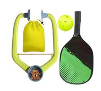 Entrenador De Pádel | Entrenador Rebote de Puerta para Pickle Ball - Accesorio De Práctica Ajustable con Raqueta Y Bolsa De Almacenamiento para Niños Y Adultos En Interior Y Exterior