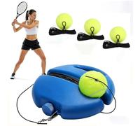 Entrenador de Pelotas de Tenis con 3 Pelotas de Rebote, Kit de Equipo de Entrenamiento de Tenis para práctica de autoestudio, Pelotas de Ejercicio de Entrenamiento Individuales, para Exteriores